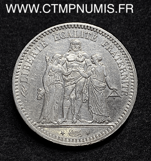 ,5,FRANCS,ARGENT,HERCULE,1848,A,PARIS,