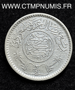 ,ARABIE,SAOUDITE,1/4,RIYAL,ARGENT,1354,