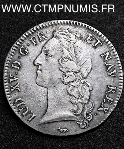 ,LOUIS,XV,ECU,ARGENT,AU,BANDEAU,1741,A,PARIS,