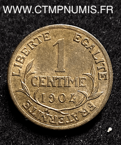 ,MONNAIE,1,CENTIME,DANIEL,DUPUIS,1904,SUP,