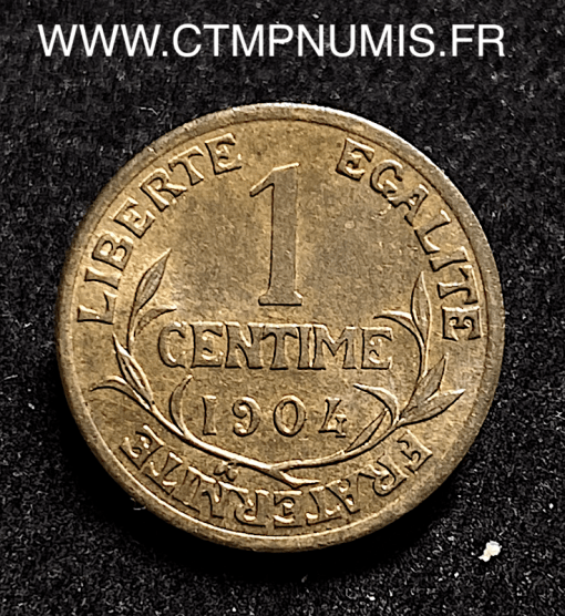 ,MONNAIE,1,CENTIME,DANIEL,DUPUIS,1904,SUP,