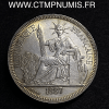 ,INDOCHINE,1,PIASTRE,ARGENT,1887,PARIS,