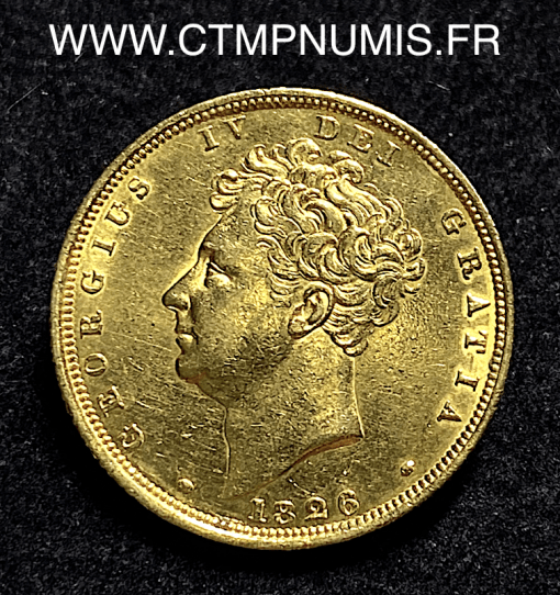 ,GRANDE,BRETAGNE,1,SOUVERAIN,OR,1826,