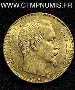 ,EMPIRE,20,FRANCS,OR,NAPOLEON,III,1857,PARIS,