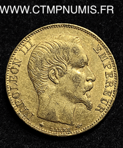 ,20,FRANCS,OR,NAPOLEON,III,1855,STRASBOURG,