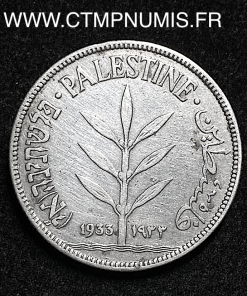 ,MONNAIE,PALESTINE,100,MILS,ARGENT,1933,