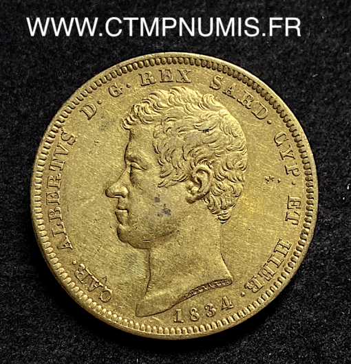 ,100,LIRE,OR,CHARLES,ALBERT,1834,TURIN,