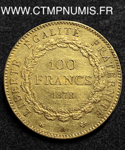 ,100,FRANCS,OR,GENIE,III°,REPUBLIQUE,1878,PARIS,