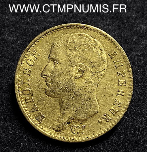 ,20,FRANCS,OR,NAPOLEON,TETE,NUE,1807,PARIS,