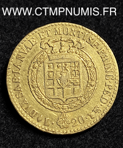 ,ITALIE,20,LIRE,OR,VICTOR,EMMANUEL,1816,TURIN,