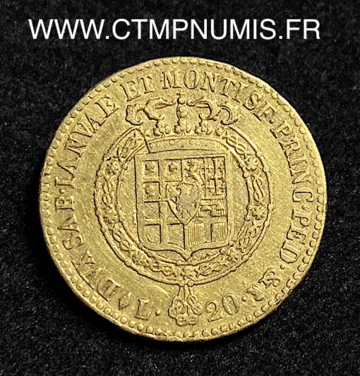 ,ITALIE,20,LIRE,OR,VICTOR,EMMANUEL,1816,TURIN,