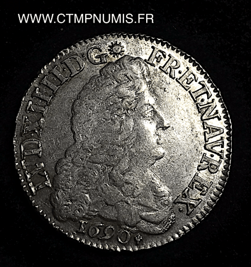 ,ROYALE,LOUIS,XIV,1/2,ECU,1690,TOULOUSE,