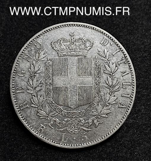 ,ITALIE,5,LIRE,VITTORIO,EMANUEL,II,1870,R,ROME,