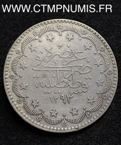 ,MONNAIE,TURQUIE,20,PIASTRES,ARGENT,1293,1,