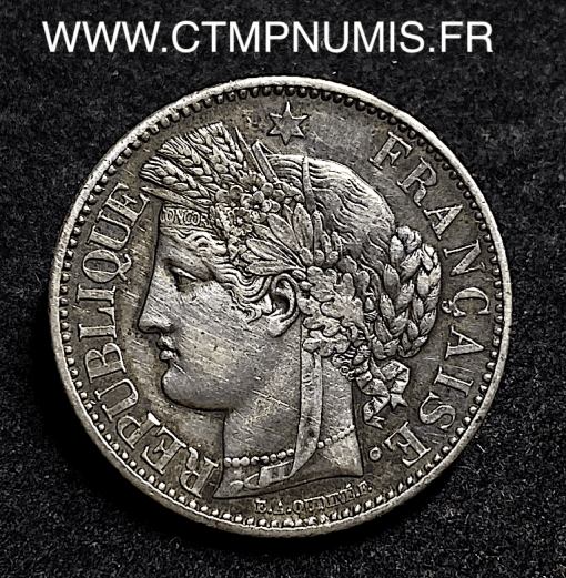 ,MONNAIE,2,FRANCS,ARGENT,CERES,1870,PARIS,