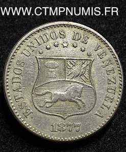 ,MONNAIE,VENEZUELA,2,1/2,CENTAVOS,1877,