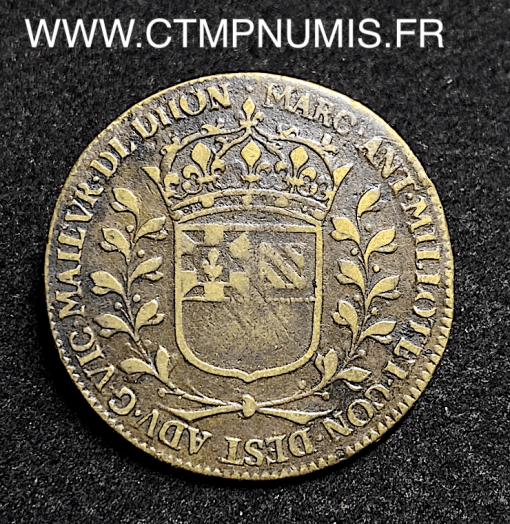 ,JETON,BOURGOGNE,MILLOTET,MAIRE,DIJON,1653,