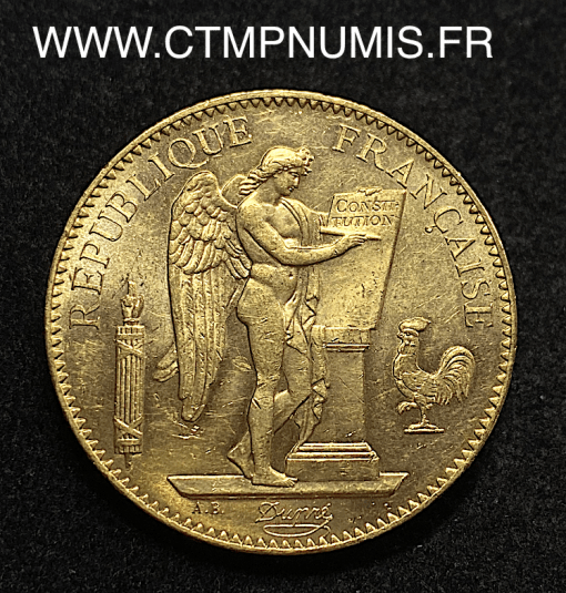 ,100,FRANCS,OR,GENIE,III°,REPUBLIQUE,1910,PARIS,