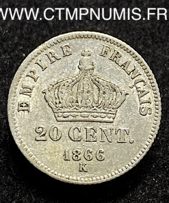 ,20,CENTIMES,NAPOLEON,III,1866,K,BORDEAUX,
