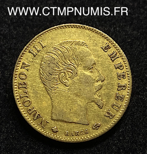 ,5,FRANCS,OR,NAPOLEON,III,1860,STRASBOURG,