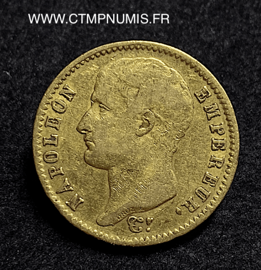 20,FRANCS,OR,NAPOLEON,I°,TETENUE,1807,PARIS,
