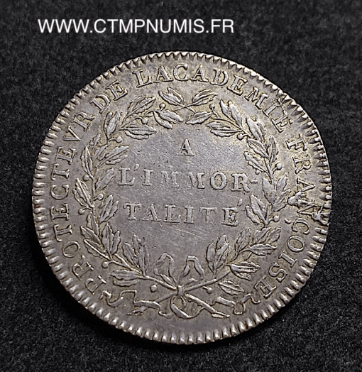 ,JETON,ARGENT,LOUIS,XVI,ACADEMIE,FRANCAISE,