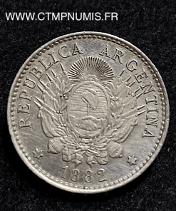 ,ARGENTINE,10,CENTAVOS,ARGENT,1882,