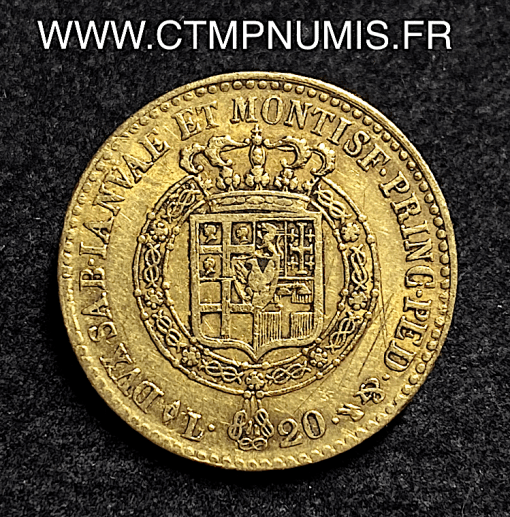 ,ITALIE,20,LIRE,OR,VICTOR,EMMANUEL,1818,