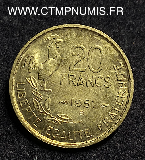 ,20,FRANCS,GUIRAUD,1951,B,