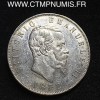 ,ITALIE,5,LIRE,ARGENT,1872,M,MILAN,