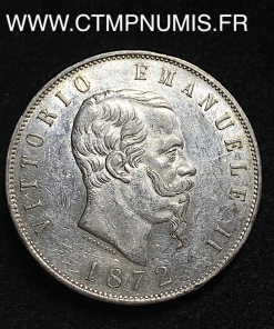 ,ITALIE,5,LIRE,ARGENT,1872,M,MILAN,