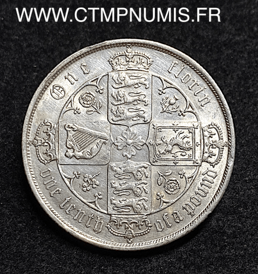 ,GRANDE,BRETAGNE,1,FLORIN,ARGENT,1885,