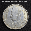 ,MONNAIE,EGYPTE,15,PIASTRES,ARGENT,1937,