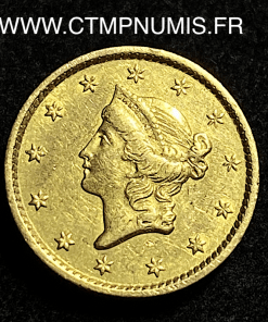 ,MONNAIE,ETATS,UNIS,1,DOLLAR,OR,LIBERTY,1849,
