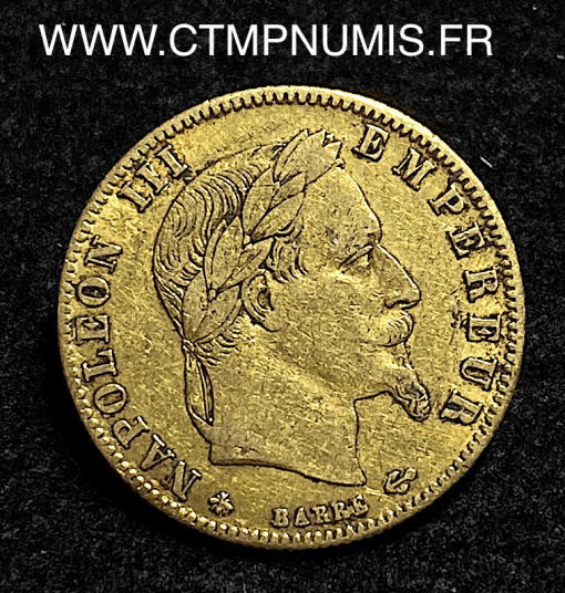 ,EMPIRE,5,FRANCS,OR,NAPOLEON,III,1864,A,PARIS,