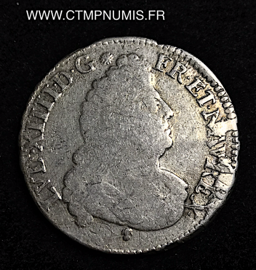 ,LOUIS,XIV,1/2,ECU,AUX,INSIGNES,1701,TOULOUSE,