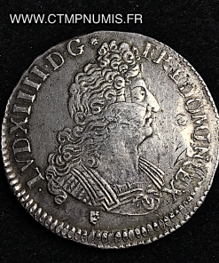 ,LOUIS,XIV,1/2,ECU,AUX,8,L,2°,TYPE,1704,TOULOUSE,