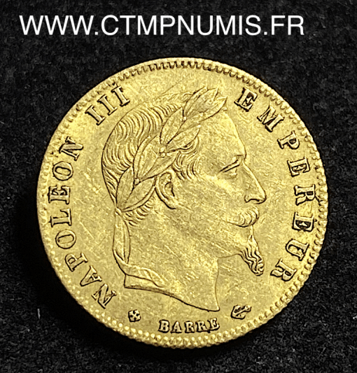 ,5,FRANCS,OR,NAPOLEON,III,1867,BB,STRASBOURG,