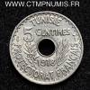 ,COLONIE,FRANCAISE,TUNISIE,5,CENTIMES,1918,