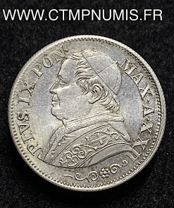 ,VATICAN,10,SOLDI,ARGENT,PIE,IX,1867,XXII,R,ROME,