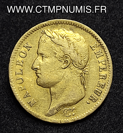 ,EMPIRE,40,FRANCS,OR,NAPOLEON,I°,1811,A,PARIS,