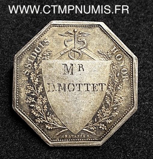 ,JETON,ARGENT,CONSEIL,MUNICIPAL,DE,LYON,1824,