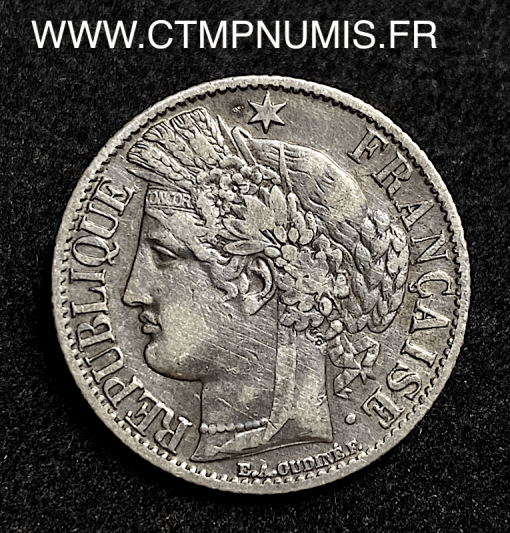 ,1,FRANC,ARGENT,CERES,1871,K,BORDEAUX,