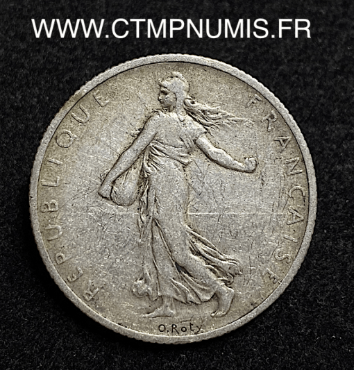 ,MONNAIE,2,FRANCS,ARGENT,SEMEUSE,1900,