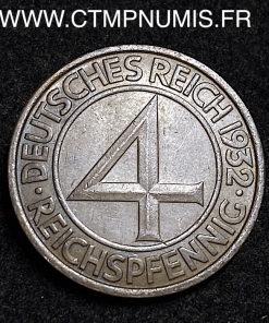 ,MONNAIE,ALLEMAGNE,4,PFENNIG,1932,J,