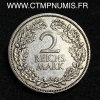 ,ALLEMAGNE,2,REICHMARK,ARGENT,1926,A,