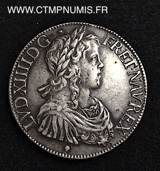 ,ROYALE,LOUIS,XIV,ECU,ARGENT,1648,M,TOULOUSE,