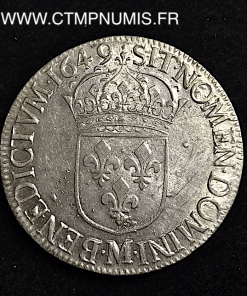 ,ROYALE,LOUIS,XIV,ECU,ARGENT,1649,M,TOULOUSE,