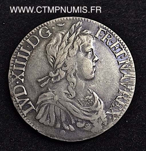 ,ROYALE,LOUIS,XIV,ECU,ARGENT,1651,M,TOULOUSE,