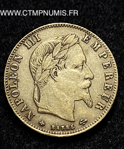 ,EMPIRE,5,FRANCS,OR,NAPOLEON,III,1864,PARIS,